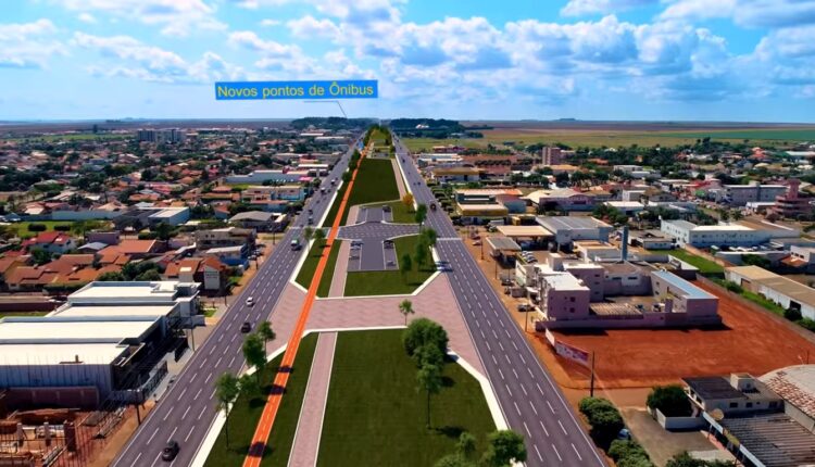 Projeto da futura travessia urbana em Chapadão do Sul