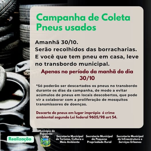 campanha coleta pneus