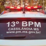 Homem é preso após ameaçar companheira com facão na frente do filho em Cassilândia