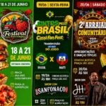 Praça São José recebe quatro dias de festa com gastronomia, futebol e tradição junina em Cassilândia