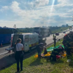 Onibus com romeiro de Paranaiba se envolve em acidente próximo a Aparecida