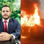 Vereador sobrevive a acidente que matou dois homens carbonizados após carro bater em árvore em MS