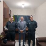 Presidente Marcelo Costa recebe novo comandante da Polícia Militar de Chapadão do Sul