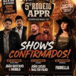 APPR confirma shows do 5º Rodeio que acontecerá em, setembro