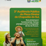 População é convidada para a 3ª Audiência Pública do Plano Diretor de Chapadão do Sul nesta quinta-feira