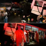 Acidente entre ônibus de trabalhadores e carreta deixa cerca de 38 feridos na BR-163 em São Gabriel do Oeste