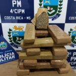 Mulher é presa com 15,2 kg de maconha durante fiscalização da PM em Costa Rica