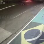 Vídeo: Motociclista ajoelha e agradece após escapar por pouco de caminhão desgovernado em Coxim