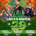 Lagoa Santa comemora 29 anos com grande festa e show nacional de Gustavo Mioto