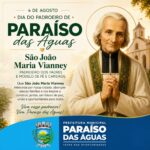 Paraíso das Águas celebra o Dia de São João Maria Vianney, padroeiro do município