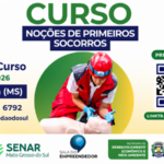 Curso gratuito de Noções de Primeiros Socorros está com inscrições abertas em Chapadão do Sul