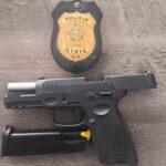 Polícia Civil apreende pistola 9mm durante investigação de disparos contra boate em Chapadão do Céu