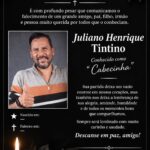 Luto em Chapadão do Sul: morre aos 46 anos Juliano Tintino, o “Cabecinha”