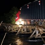 Após incidente com caminhão acima do limite, Prefeitura reforça interdição da Ponte do Indaiazão e anuncia recuperação