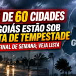 Mais de 60 cidades em Goiás estão sob alerta de tempestade: Veja relação