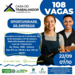 Casa do Trabalhador abre novas vagas de emprego em Chapadão do Sul