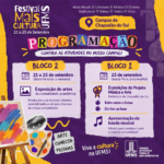 UFMS realizará o festival mais cultura em Chapadão do Sul