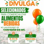Veja Relação das empresas  para comercialização de alimentos e bebidas no aniversário de Chapadão do Sul