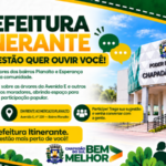 Prefeitura Itinerante estreia nesta quarta-feira em Chapadão do Sul para ouvir moradores do Planalto e Esperança
