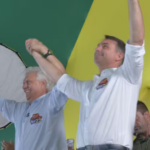 Caiado anuncia apoio a Flávio Bolsonaro no 2º turno durante encontro em Goiânia