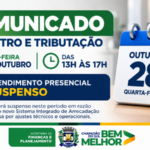 Secretaria de Finanças anuncia suspensão temporária dos serviços da Central de Atendimento ao Contribuinte (CAC) na tarde desta quarta-feira (28)