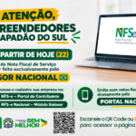 Prefeitura de Chapadão do Sul antecipa emissão da NFS-e pelo Portal Nacional a partir desta quinta (22)