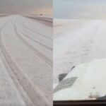 Granizo cobre plantação em catalão e imagem impressiona