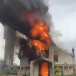 Incêndio destruiu Igreja Matriz de Treze de Maio