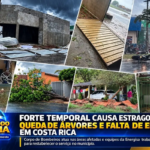 Forte temporal com ventos de até 71 km/h causa estragos, queda de árvores e falta de energia em Costa Rica